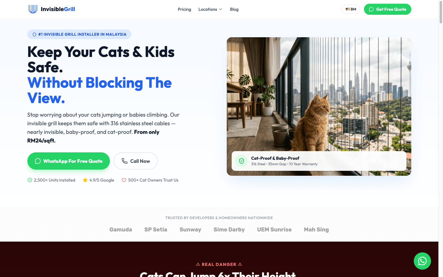 Invisible Grille โ built by Kreativ Studio